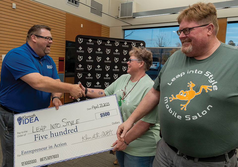 First place for the Business Development Concept with a $1,500 prize went to Jennifer and Chris Chandler for their mobile salon concept.